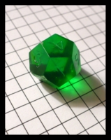 Dice : Dice - 12D - Emerald Clear Percision Unpainted